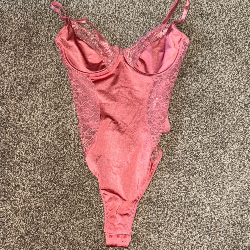 Pink Lace Bodysuit